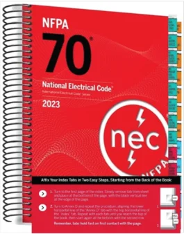 NFPA 70 National Electrical Code Nec Spiral 2023 Edition With Index Tab